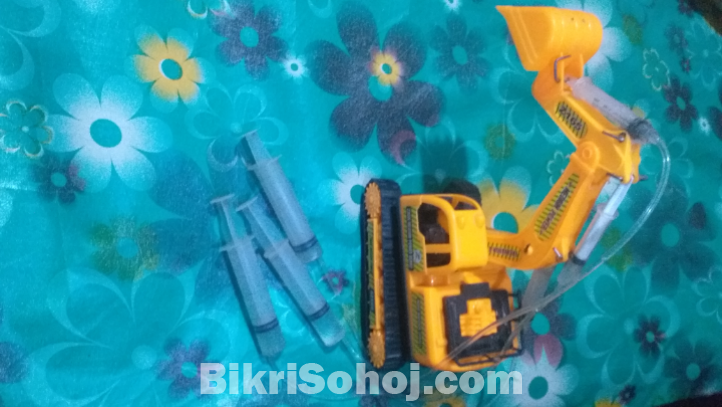 toy excavator hand made